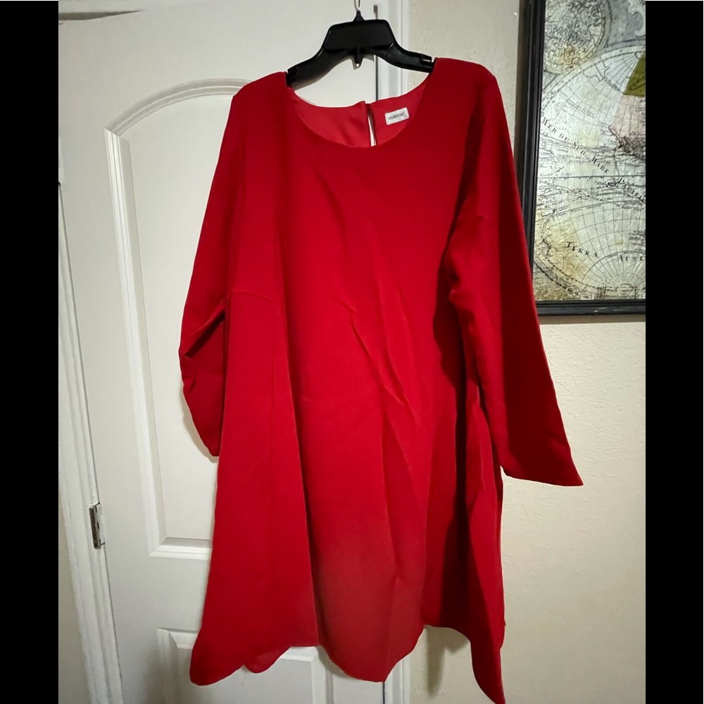 Knee length swing dress